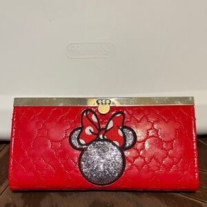 Disney Red Wallet with Minnie Mouse Design